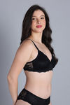 Zivame Dreamcatcher Padded Non Wired Medium Coverage Lace Bra - Tap Shoe — thumbnail 2